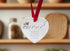 Pug Walk Beside Us Ceramic Heart